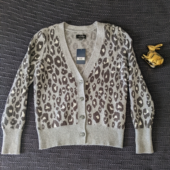 Lucky Brand Sweaters - Lucky Leopard Button-Down Cardigan S